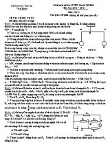 Đề thi tuyển sinh Lớp 10 THPT chuyên Thái Bình môn Vật lý - Năm học 2015-2016 - Sở giáo dục và đào tạo Thái Bình (Có đáp án)